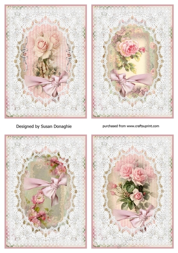 Vintage Roses & Lace Toppers