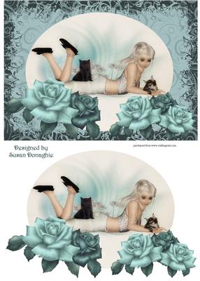 Kittens and Roses 5