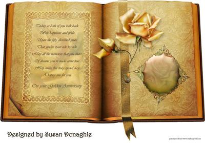 Golden Wedding Book of Roses