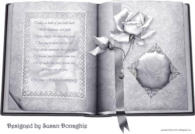 Silver Wedding Book of Roses