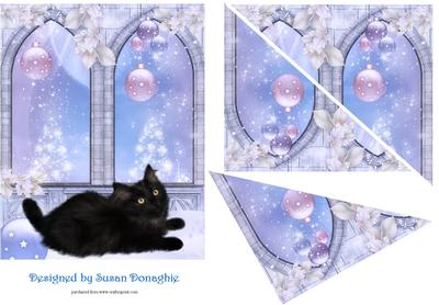 Christmas Kitten If Only I Could Reach the Pretties