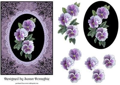 Filigree Pansies