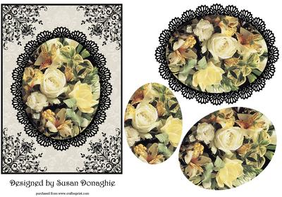 Filigree Roses and Lilies