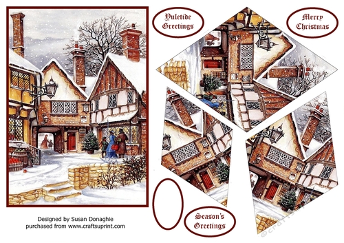 Vintage Christmas Diamond Pyramage