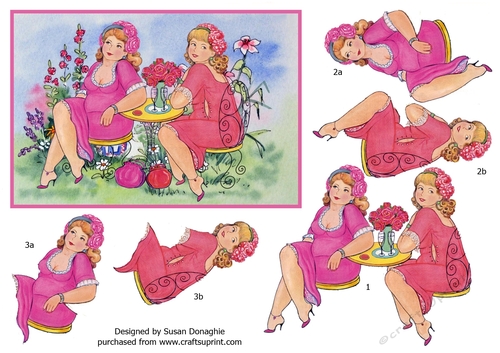 Babs & Betty Relaxing in the Garden