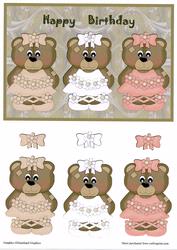 Cute Ballerina Bears
