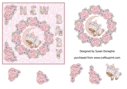 New Baby Unicorn & Roses