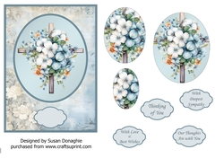 Sympathy Floral Cross
