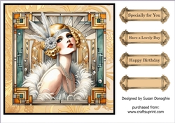 Art Deco Glamour #7 8x8