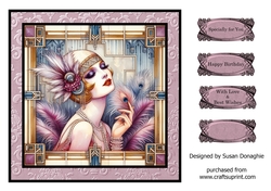 Art Deco Glamour 8x8