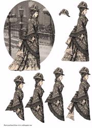 Victoriana Fashions in Sepia #2
