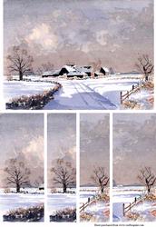 Winter Countryside Snow Scene