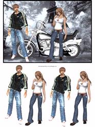 Boy Biker Meets Biker Chick