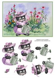 Cute Kitten in the Garden