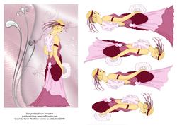 Art Deco Lady #7 Pretty in Pink