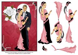 Art Deco Valentine Lovers