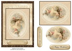 Vintage Lady Cameo