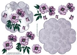 Pretty Peonies #2 Petal Stand Card