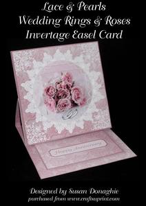 Lace & Pearls Wedding Rings & Roses