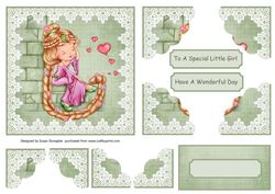 Fairytale Rapunzel Scalloped Corner Stacker