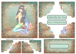 Little Mermaid Scalloped Corner Stacker