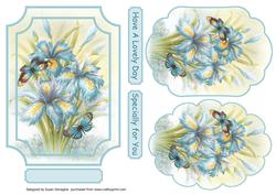 Iris & Butterflies Plaques