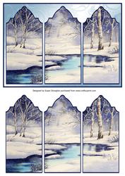 Snow Scene Triptych