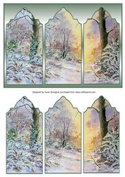 Winter Sunrise Triptych