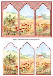 Poppy Field Triptych