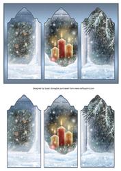 Christmas Through the Window Triptych