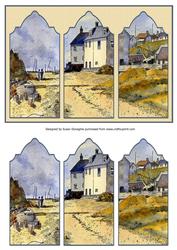 Fishing Village Triptych