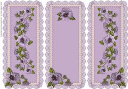 Pansies, Pearls & Lace in Mauve