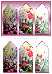 Meadow Flowers Triptych