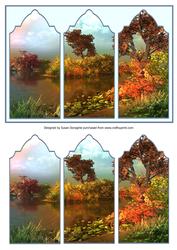 Autumn Lake Triptych