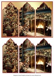 Christmas Fireside Triptych