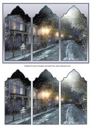 Vintage Christmas Triptych