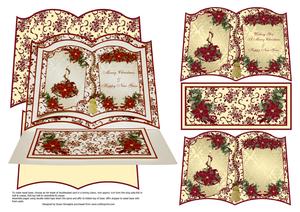 Christmas Poinsettias Easel Book