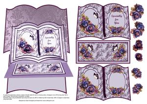 Dark Mystery Roses Easel Book