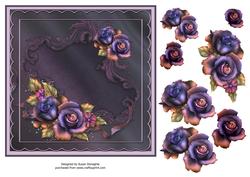 Dark Mystery Roses 7x7