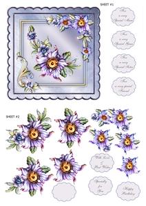 Fancy Floral 8x8" Card Front