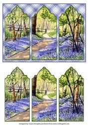 Bluebell Woods Triptych
