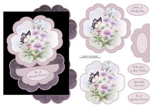 Wildflowers & Butterfly Petal Easle