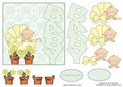 Spring Baby Card Front