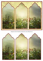 Summer Meadows #3 Triptych