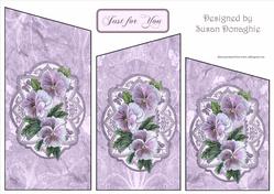 Pansies & Old Lace Cascade