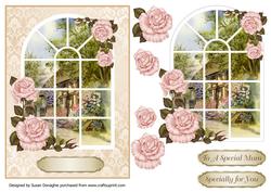 Country Cottage Window Scene