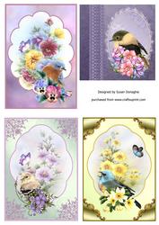 Flowers & Birds Toppers ~2