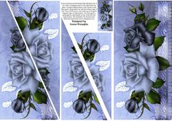 Blue Moon Roses Trifold Pyramage