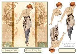 Art Decoc Stylistic 7x7 Card