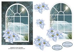 Starry Night Winter Window
